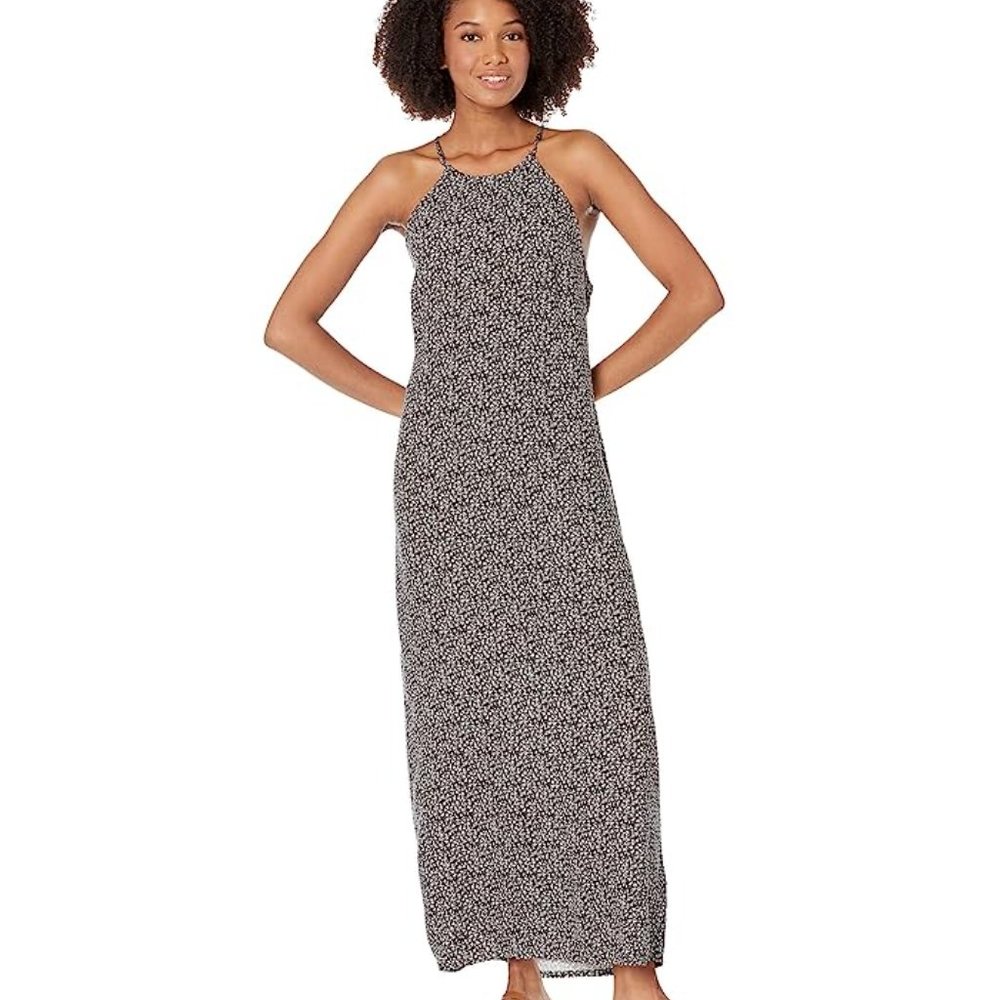 NEW HURLEY Diana Fawn Ditsy Maxi Dress size SMALL